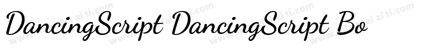 DancingScript DancingScript Bold字体转换